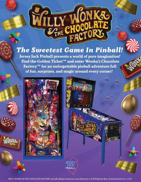 Willy Wonka Jersey Jack LE Pinball Machine - Gameroom Goodies